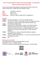 When the Health & Safety Inspector Calls