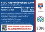 STUC Apprenticeships Event at the University of St Andrews