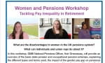 Women and Pensions - Tackling Pay Inequality in Retirement Workshop Glasgow