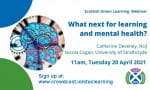 What next for learning and mental health?